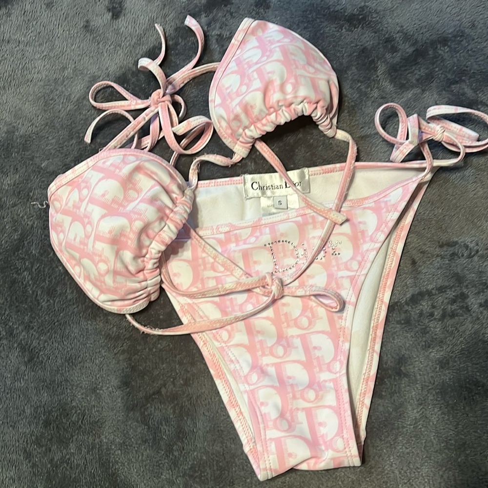Light Pink Monogram Dior bikini
